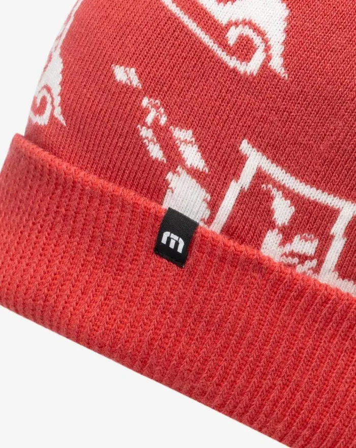 Accessories Beanies TravisMathew HOME SOON BEANIE Red