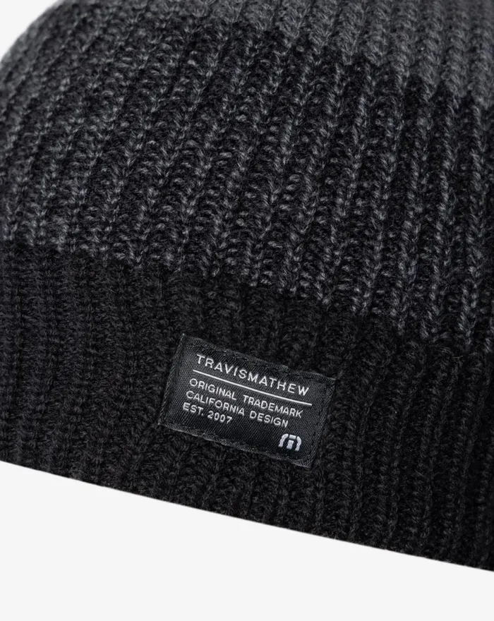 Accessories Beanies TravisMathew PREVAILING WINDS BEANIE Black