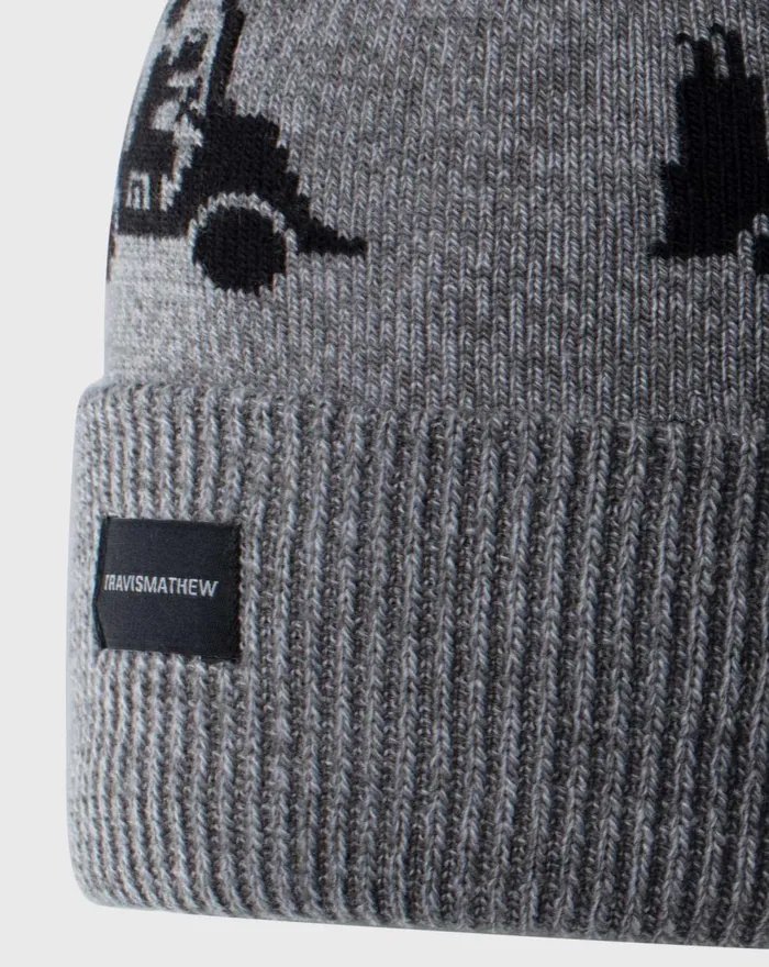 Accessories Beanies TravisMathew SWINGLES BEANIE Heather Grey