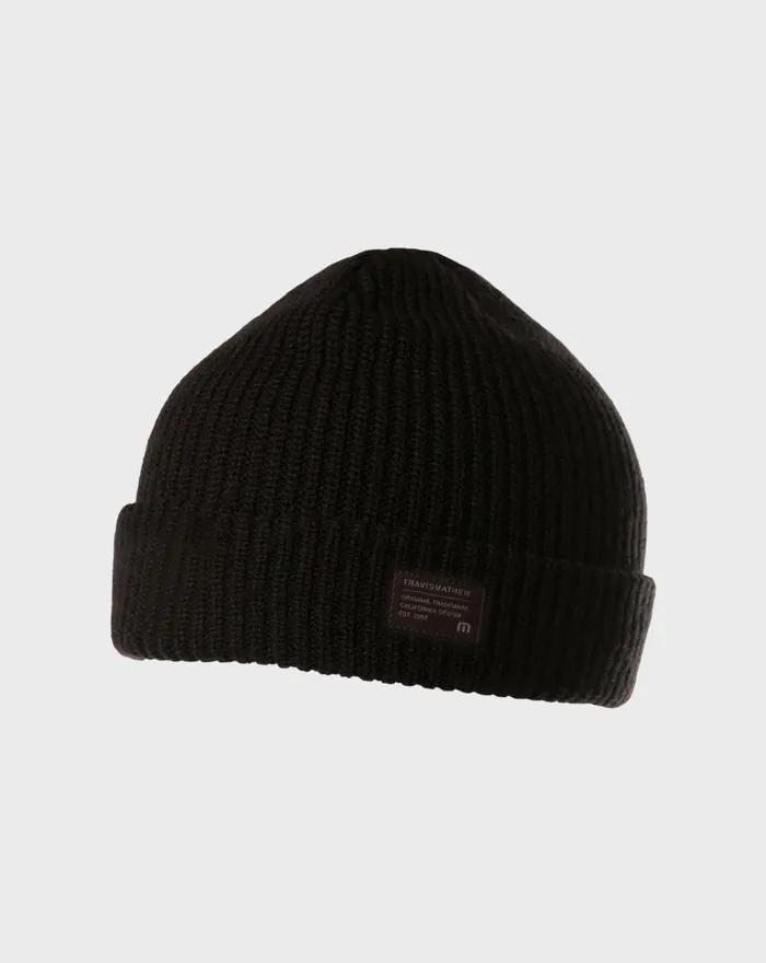 Accessories Beanies TravisMathew TAKEDOWN BEANIE Black