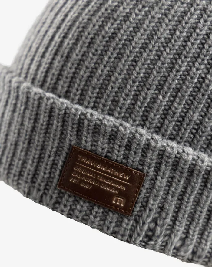 Accessories Beanies TravisMathew TAKEDOWN BEANIE Heather Grey
