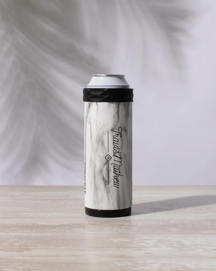 Accessories Drinkware TravisMathew NOT WATER SLIM CAN COOLER Snowdrift