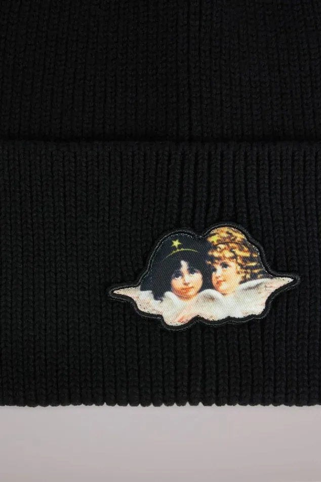 Accessories Fiorucci Angels Beanie Black Black Accessories Fiorucci Angels Beanie Black Black