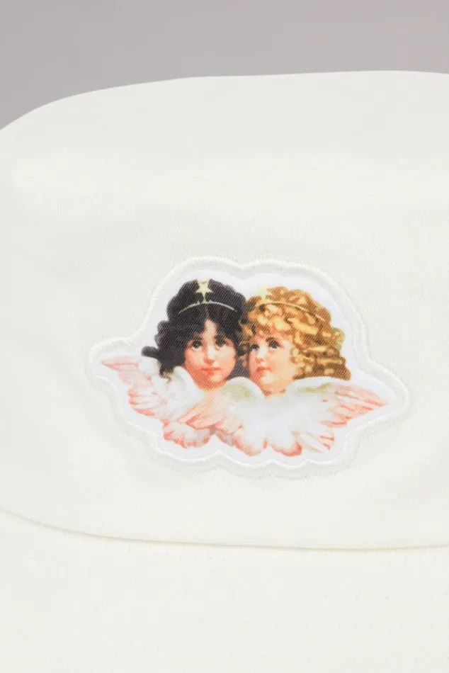 Accessories Fiorucci Angels Bucket Hat Cream Cream Accessories Fiorucci Angels Bucket Hat Cream Cream