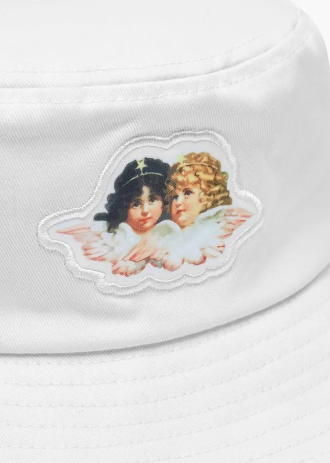Accessories Fiorucci Angels Bucket Hat White White Accessories Fiorucci Angels Bucket Hat White White