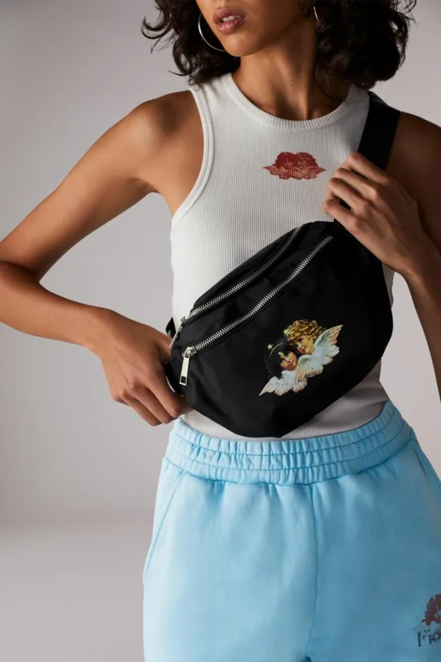 Accessories Fiorucci Angels Bum Bag Black Black Accessories Fiorucci Angels Bum Bag Black Black