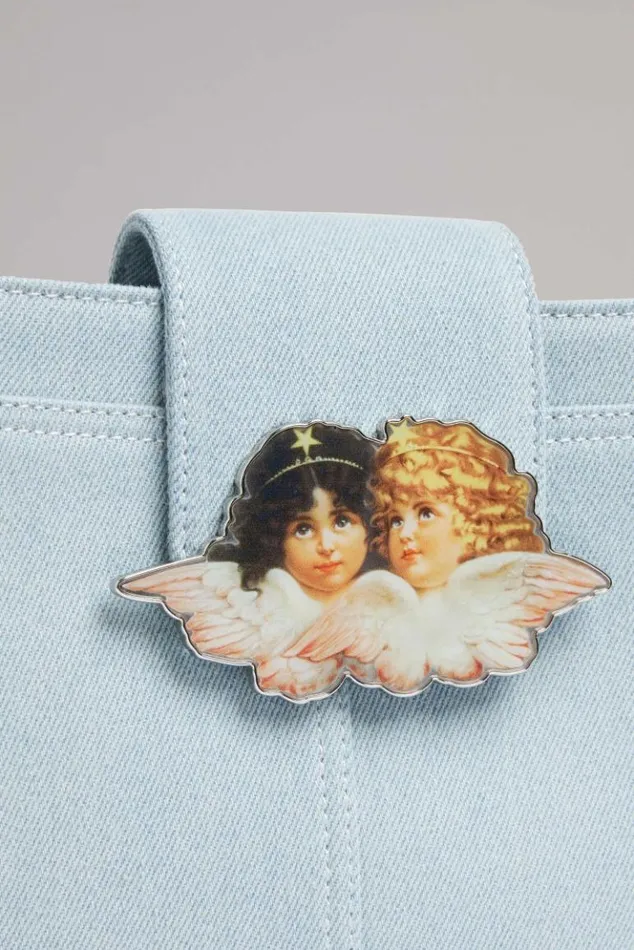 Accessories Fiorucci Angels Clasp Shoulder Bag Light Vintage Light Vintage Accessories Fiorucci Angels Clasp Shoulder Bag Light Vintage Light Vintage