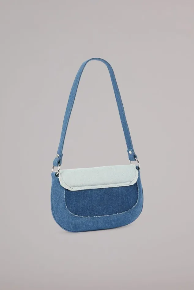 Accessories Fiorucci Angels Patchwork Denim Shoulder Bag Blue Blue Accessories Fiorucci Angels Patchwork Denim Shoulder Bag Blue Blue