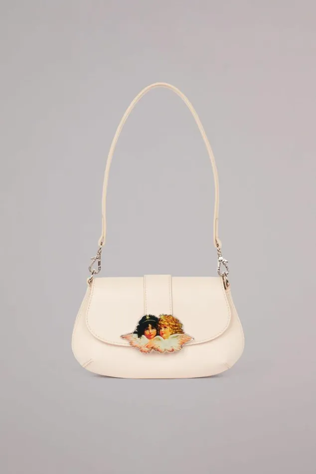 Accessories Fiorucci Angels Plaque Shoulder Bag Cream Os