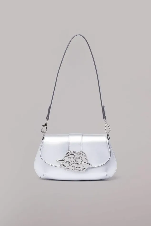 Accessories Fiorucci Angels Plaque Shoulder Bag Silver Os