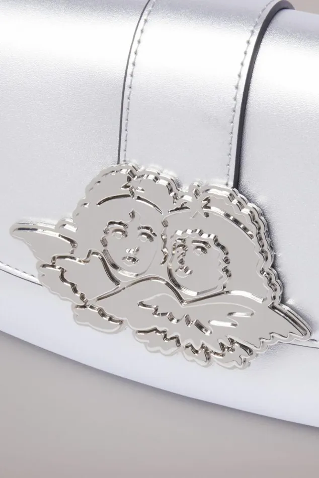 Accessories Fiorucci Angels Plaque Shoulder Bag Silver Os Accessories Fiorucci Angels Plaque Shoulder Bag Silver Os
