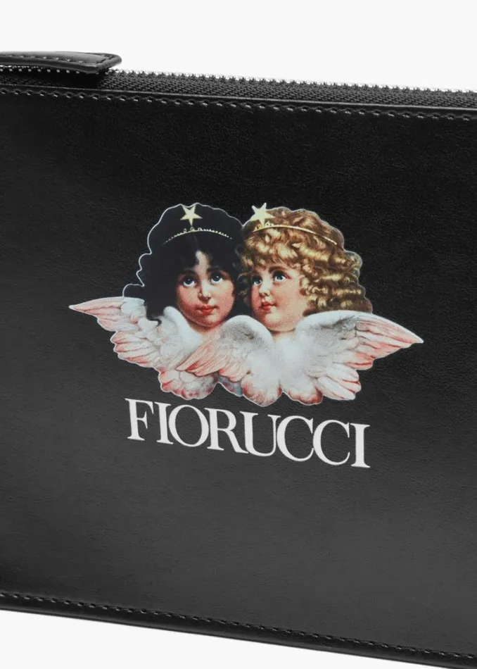 Accessories Fiorucci Angels Zip Pouch Black Black Accessories Fiorucci Angels Zip Pouch Black Black