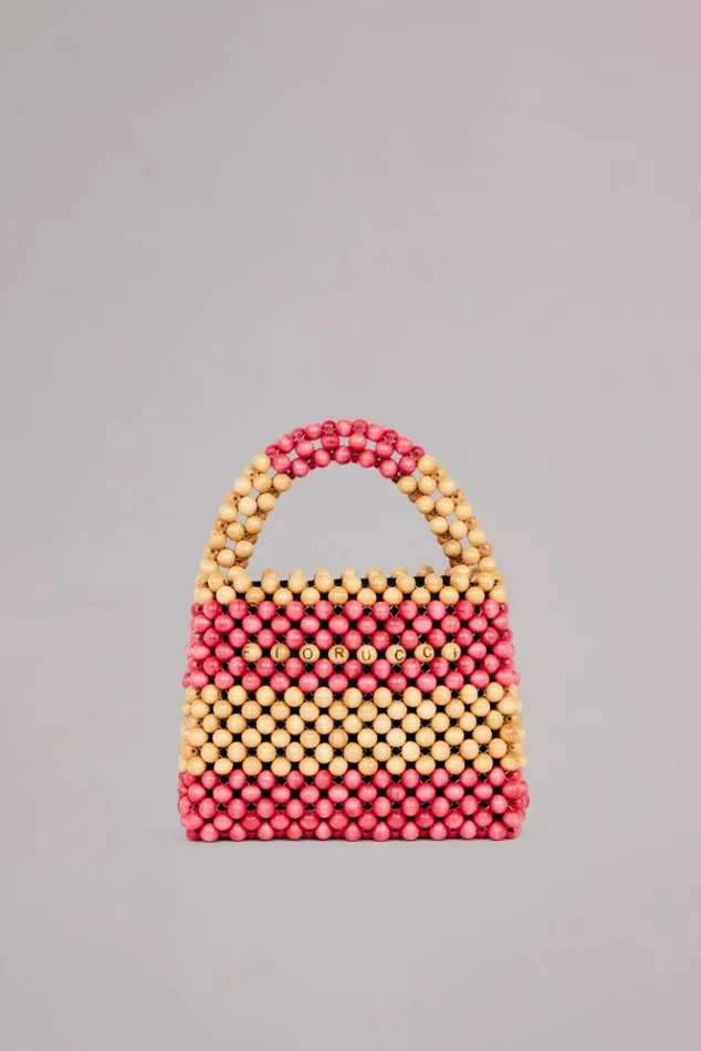 Accessories Fiorucci Beaded Handbag Pink Pink