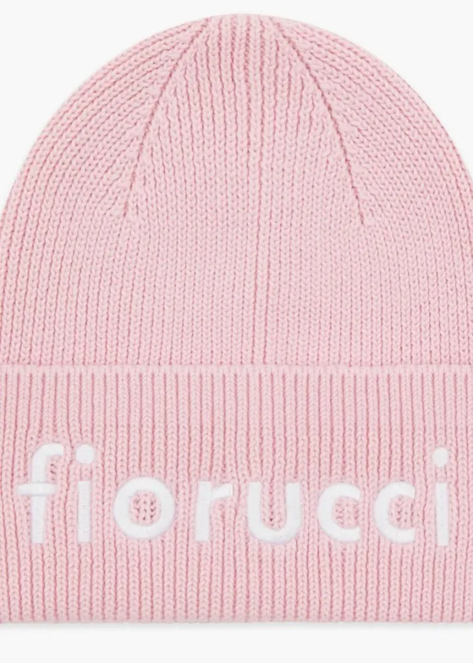Accessories Fiorucci Embroidered Logo Beanie Pink Pink Accessories Fiorucci Embroidered Logo Beanie Pink Pink