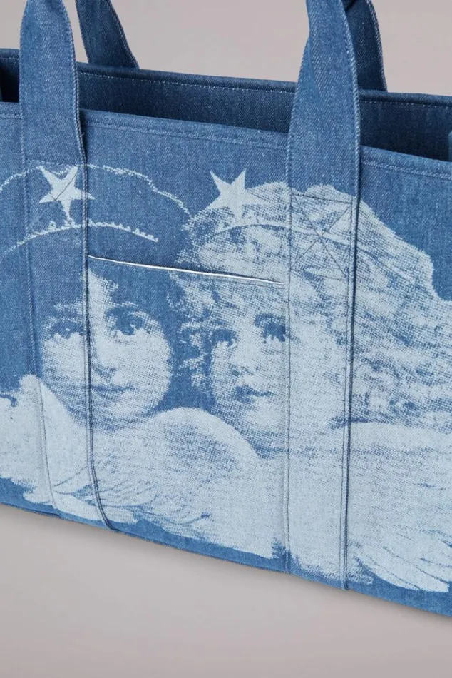 Accessories Fiorucci Enlarged Angels Handbag Blue Blue Accessories Fiorucci Enlarged Angels Handbag Blue Blue
