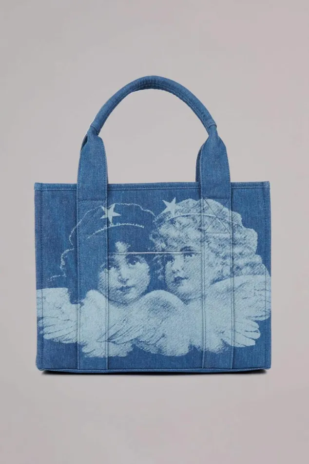 Accessories Fiorucci Enlarged Angels Tote Bag Blue Os