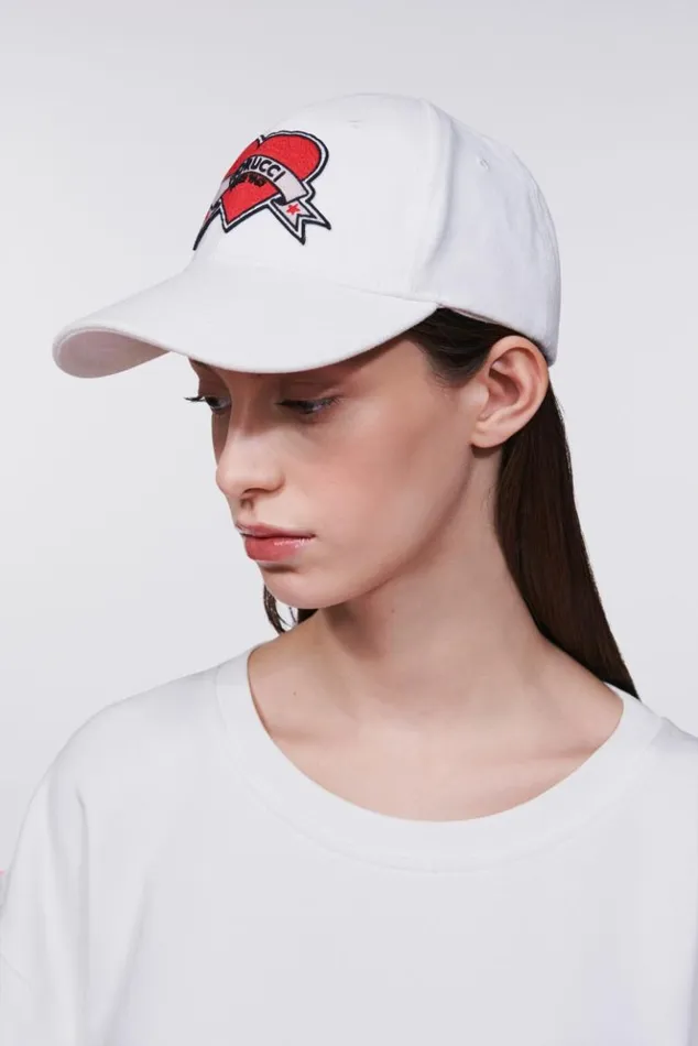 Accessories Fiorucci Heart Patch Cap White Os Accessories Fiorucci Heart Patch Cap White Os