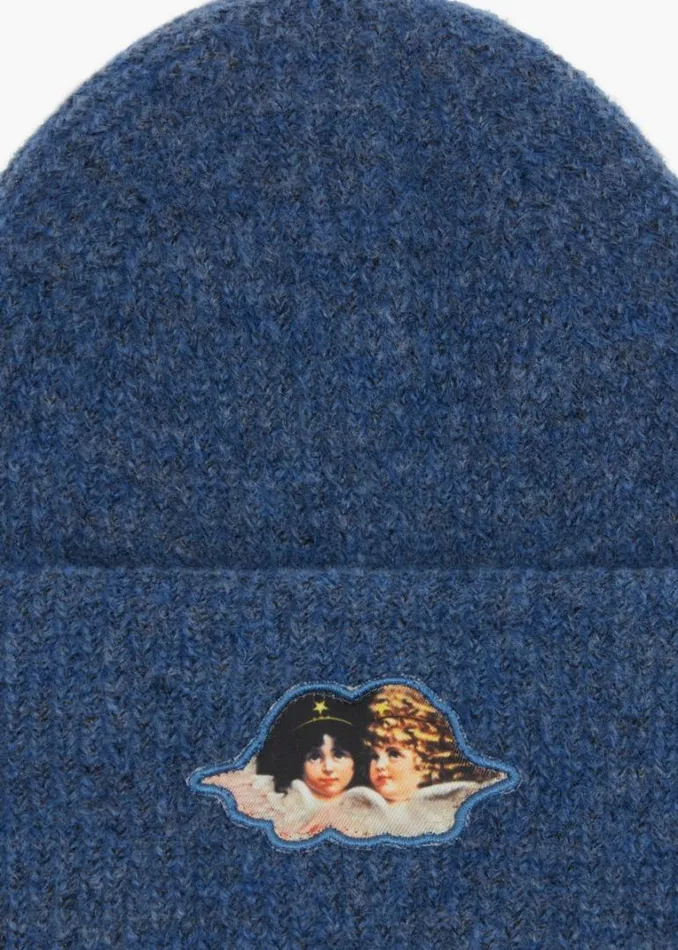 Accessories Fiorucci Icon Angels Mohair Beanie Blue Blue Accessories Fiorucci Icon Angels Mohair Beanie Blue Blue