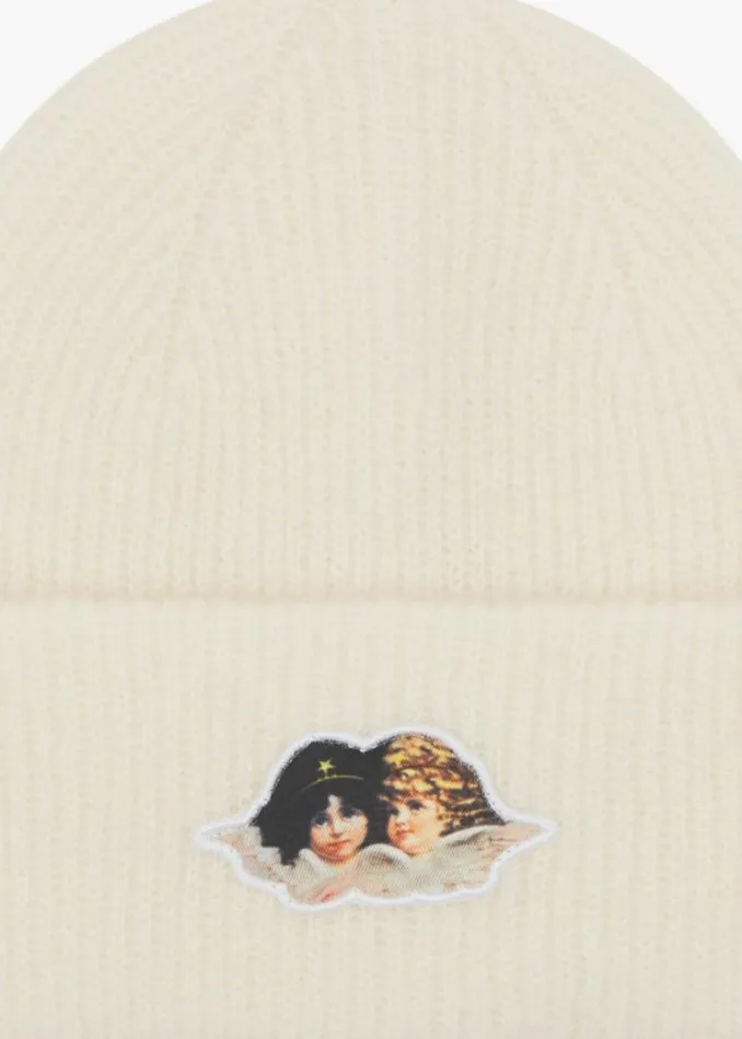 Accessories Fiorucci Icon Angels Mohair Beanie Cream Cream Accessories Fiorucci Icon Angels Mohair Beanie Cream Cream