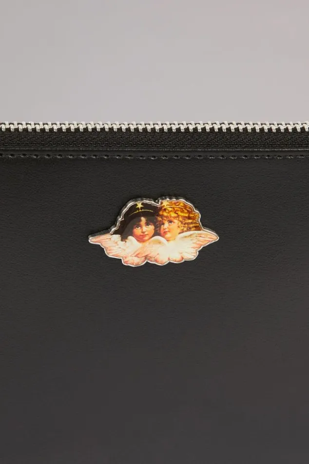 Accessories Fiorucci Icon Angels Plaque Pouch Black Black Accessories Fiorucci Icon Angels Plaque Pouch Black Black