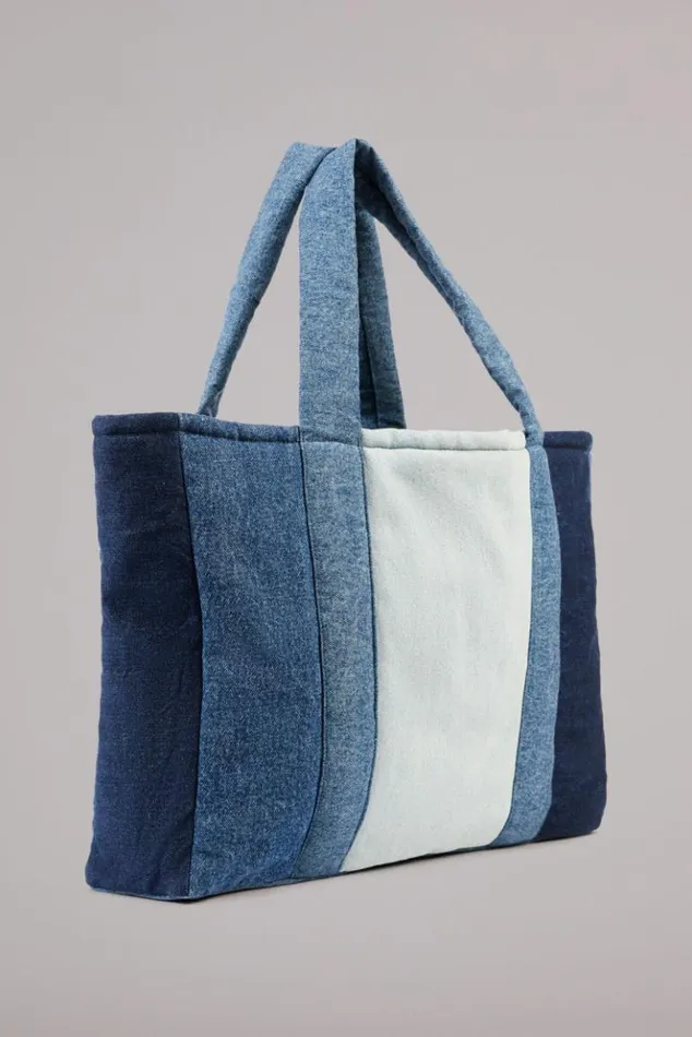 Accessories Fiorucci Icon Angels Puffer Denim Tote Bag Blue Os Accessories Fiorucci Icon Angels Puffer Denim Tote Bag Blue Os