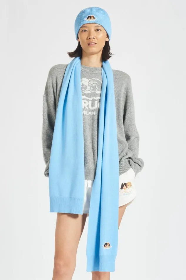 Accessories Fiorucci Icon Angels Scarf Blue Blue Accessories Fiorucci Icon Angels Scarf Blue Blue