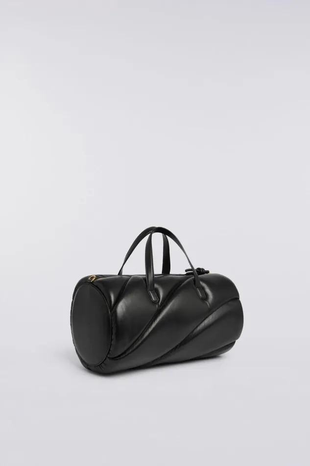 Accessories Fiorucci Mella Leather Duffle Bag Black Os Accessories Fiorucci Mella Leather Duffle Bag Black Os