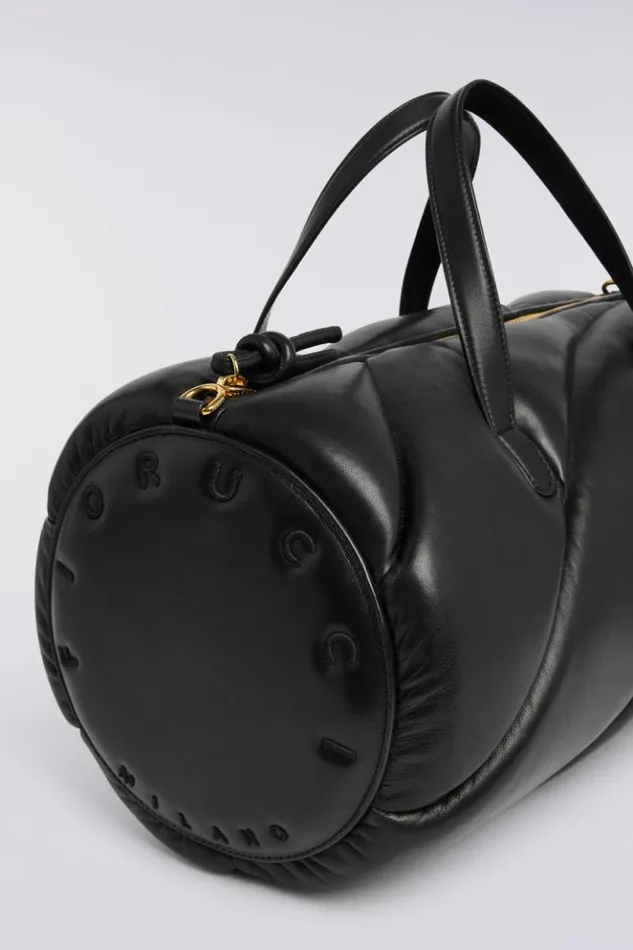 Accessories Fiorucci Mella Leather Duffle Bag Black Os Accessories Fiorucci Mella Leather Duffle Bag Black Os