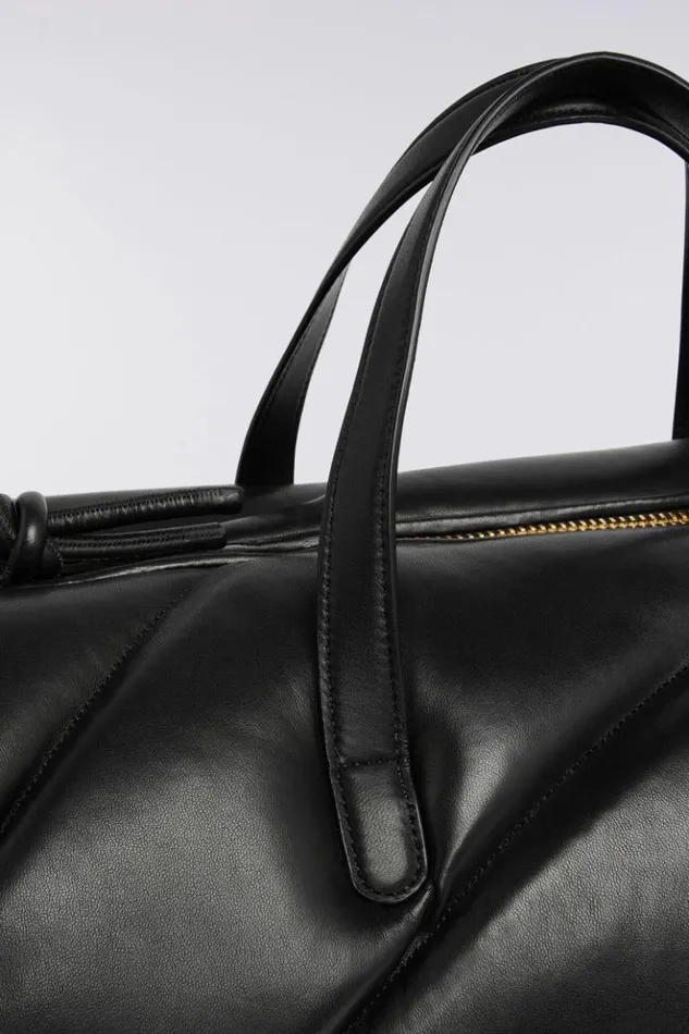 Accessories Fiorucci Mella Leather Duffle Bag Black Os Accessories Fiorucci Mella Leather Duffle Bag Black Os