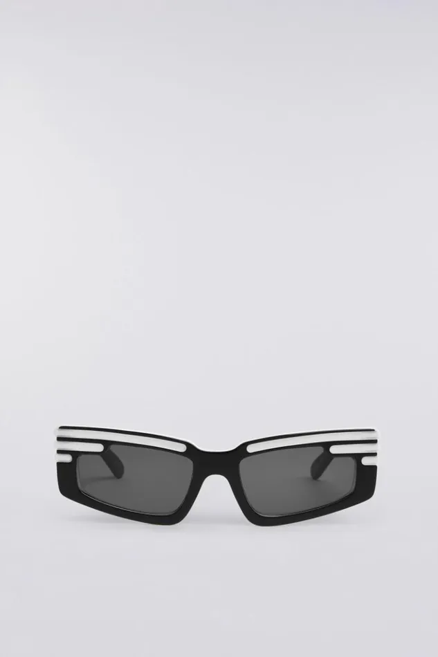 Accessories Fiorucci Rectangular Wing Sunglasses Black Black