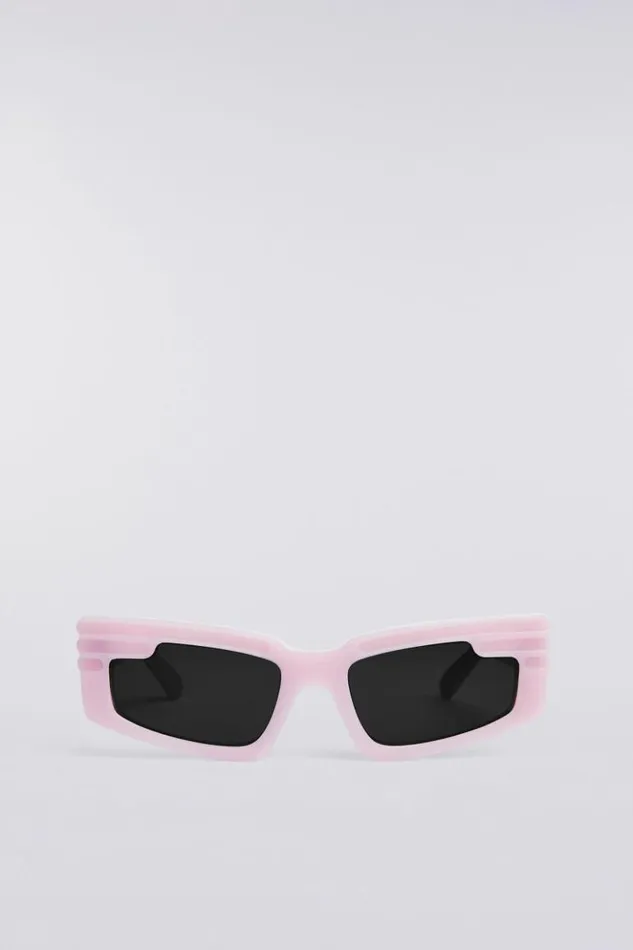Accessories Fiorucci Rectangular Wing Sunglasses Pink Os