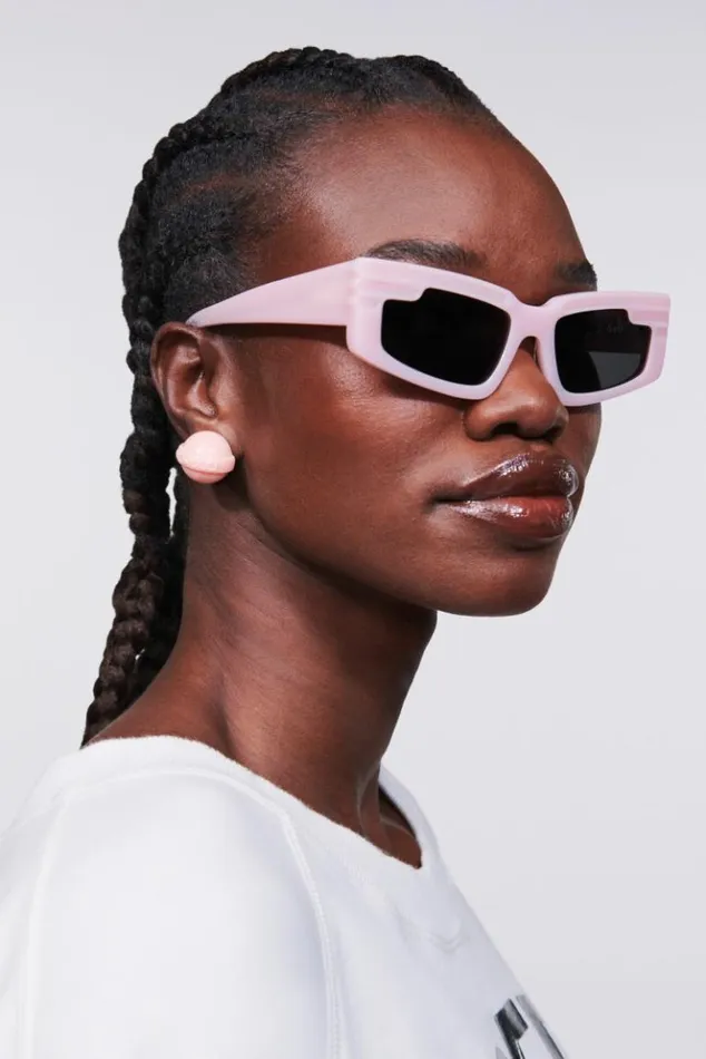 Accessories Fiorucci Rectangular Wing Sunglasses Pink Os Accessories Fiorucci Rectangular Wing Sunglasses Pink Os