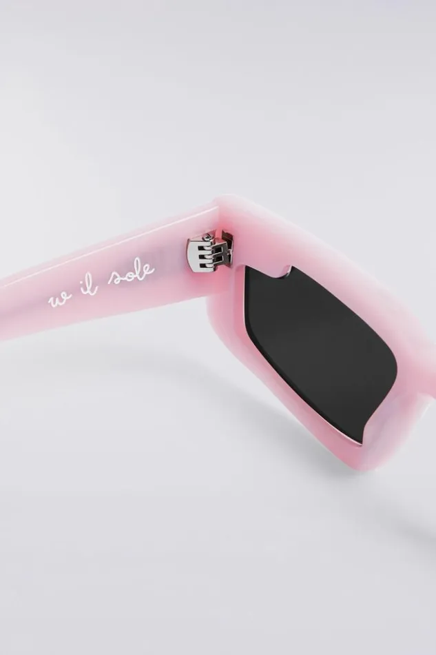 Accessories Fiorucci Rectangular Wing Sunglasses Pink Os Accessories Fiorucci Rectangular Wing Sunglasses Pink Os