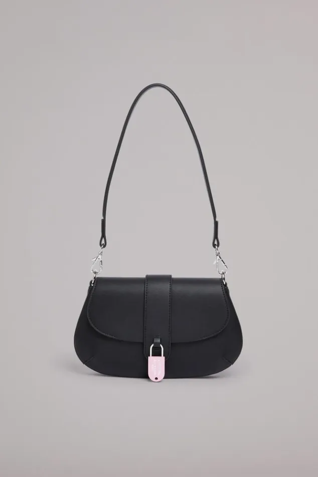 Accessories Fiorucci Safety Lock Shoulder Bag Black Os