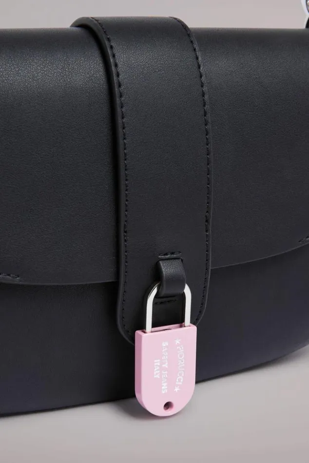 Accessories Fiorucci Safety Lock Shoulder Bag Black Os Accessories Fiorucci Safety Lock Shoulder Bag Black Os