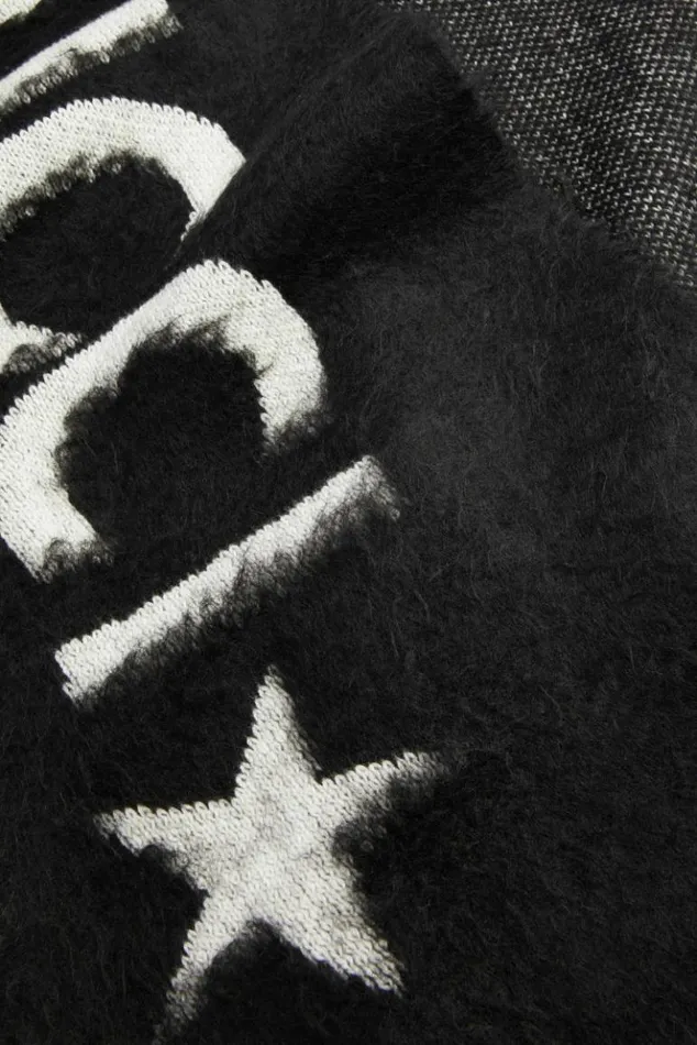 Accessories Fiorucci Star Logo Scarf Black Os Accessories Fiorucci Star Logo Scarf Black Os