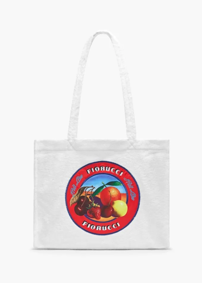 Accessories Fiorucci Tropical Fruit Towelling Tote Bag White White