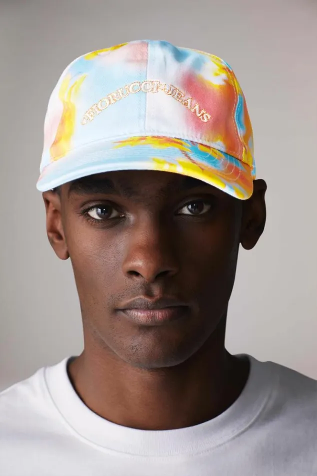 Accessories Fiorucci Watercolour Jeans Logo Cap Multi Multi Accessories Fiorucci Watercolour Jeans Logo Cap Multi Multi