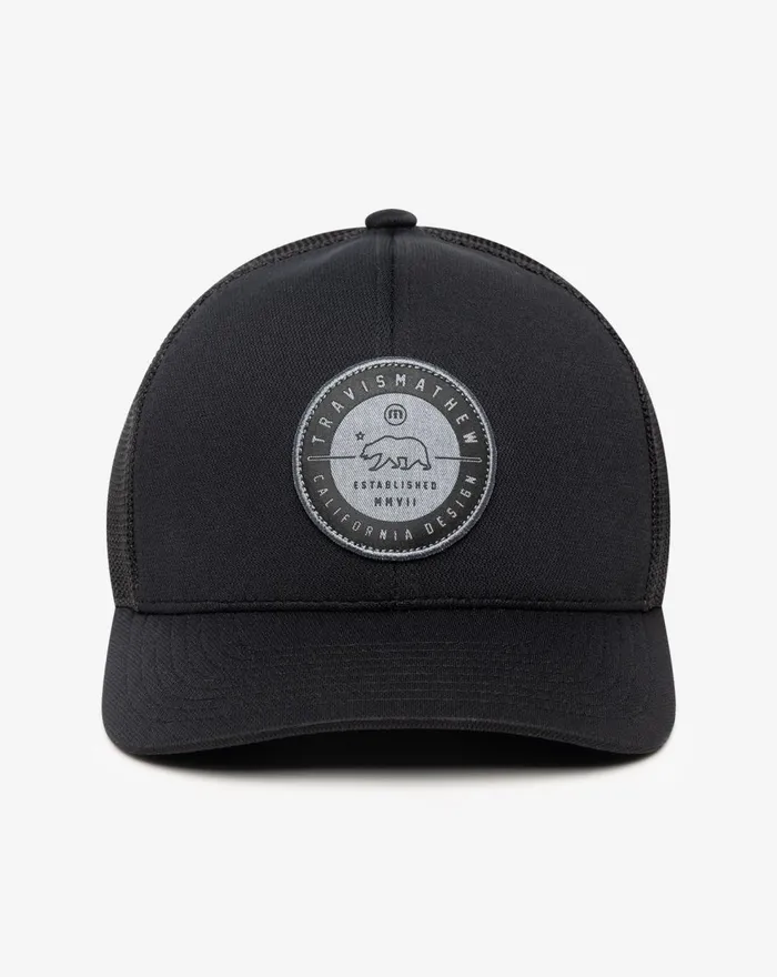 Accessories Fitted TravisMathew BLACK BEAR 20 FITTED HAT Black