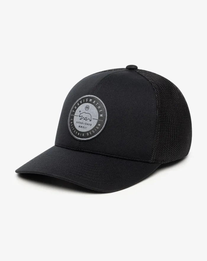 Accessories Fitted TravisMathew BLACK BEAR 20 FITTED HAT Black