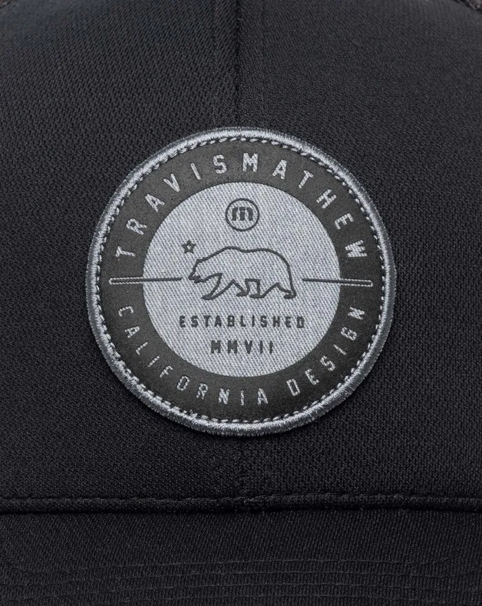 Accessories Fitted TravisMathew BLACK BEAR 20 FITTED HAT Black