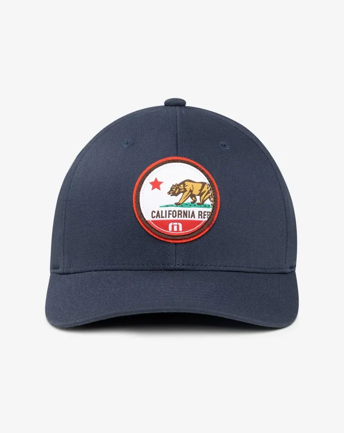 Accessories Fitted TravisMathew CALI PATCH 30 FITTED HAT Blue Nights
