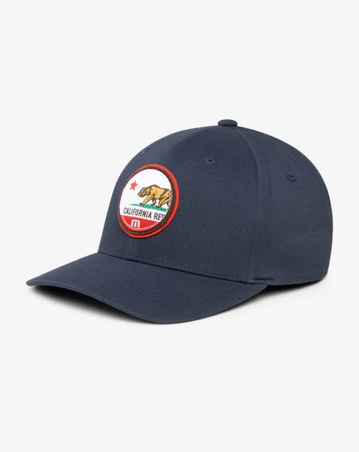 Accessories Fitted TravisMathew CALI PATCH 30 FITTED HAT Blue Nights