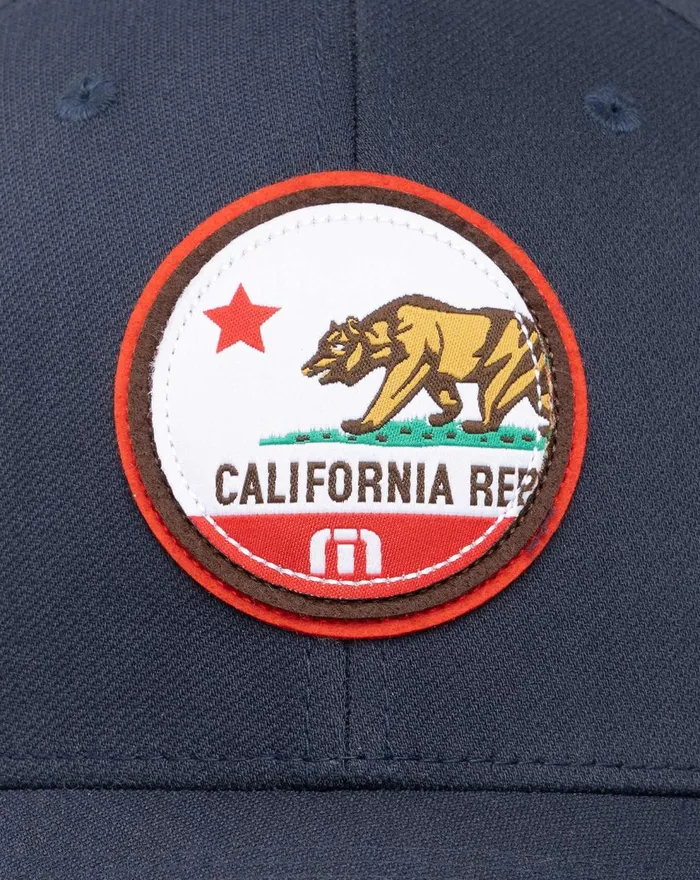 Accessories Fitted TravisMathew CALI PATCH 30 FITTED HAT Blue Nights