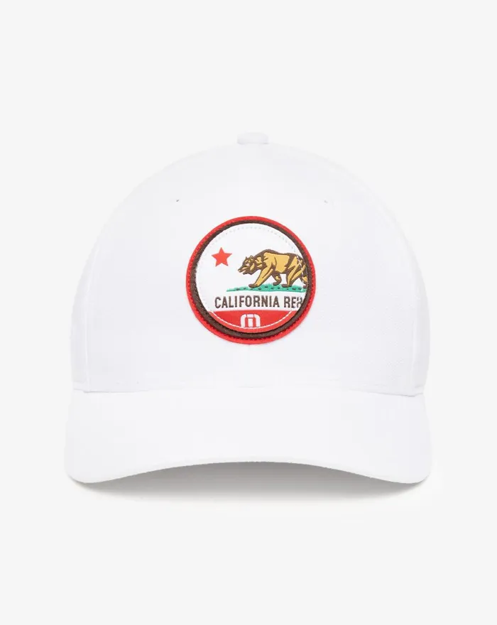 Accessories Fitted TravisMathew CALI PATCH 30 FITTED HAT White