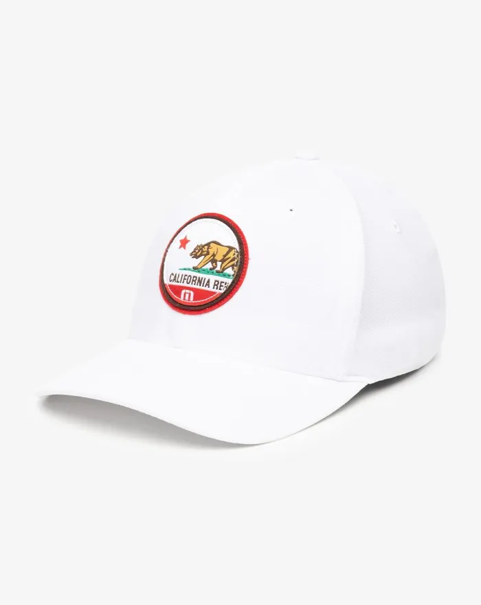 Accessories Fitted TravisMathew CALI PATCH 30 FITTED HAT White
