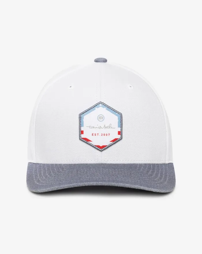 Accessories Fitted TravisMathew CELEBRATE US FITTED HAT White