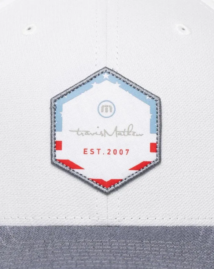 Accessories Fitted TravisMathew CELEBRATE US FITTED HAT White