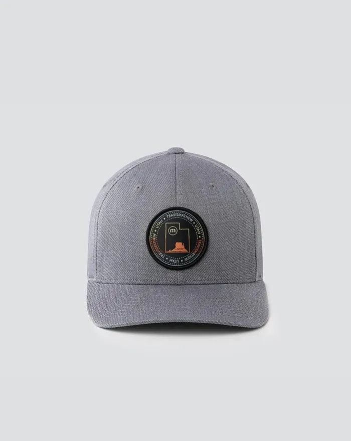 Accessories Fitted TravisMathew FOUR CORNERS FITTED HAT Heather Quiet Shade