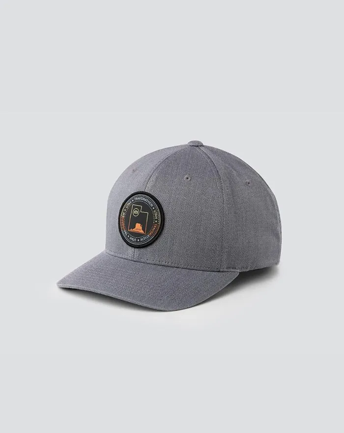 Accessories Fitted TravisMathew FOUR CORNERS FITTED HAT Heather Quiet Shade